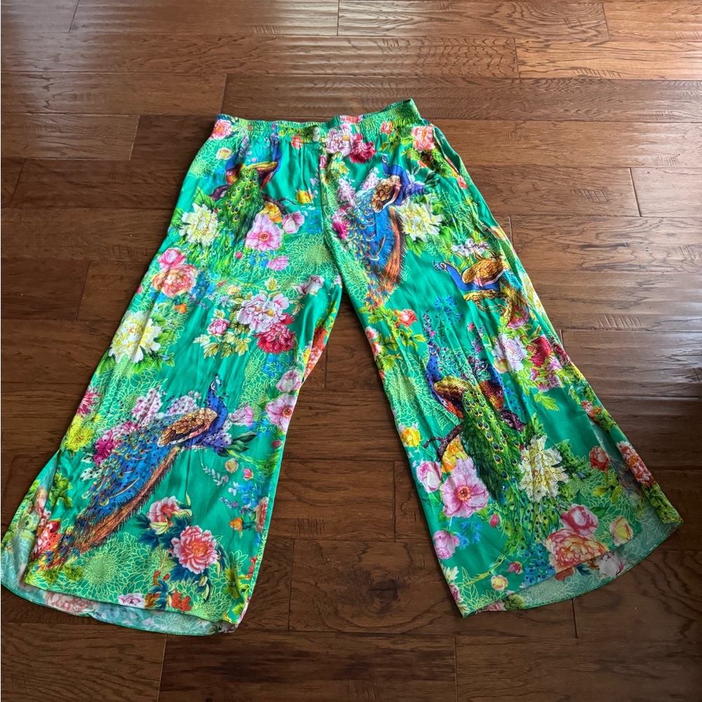 Rub‎ Yaya Rhinestone Peacock Nouveau Pants